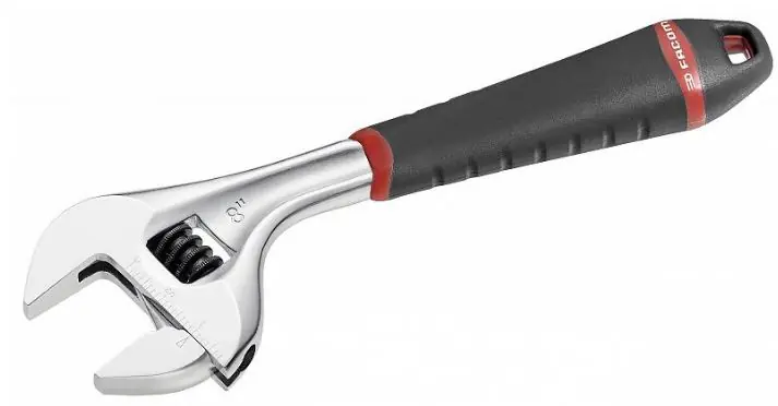Facom 101.10GPB Clé à molette bi-matière 255 mm
