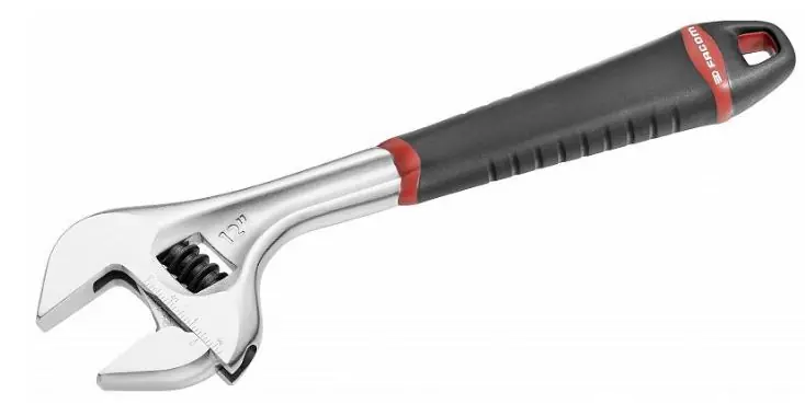 Facom 101.12GPB Clé à molette bi-matière 301 mm