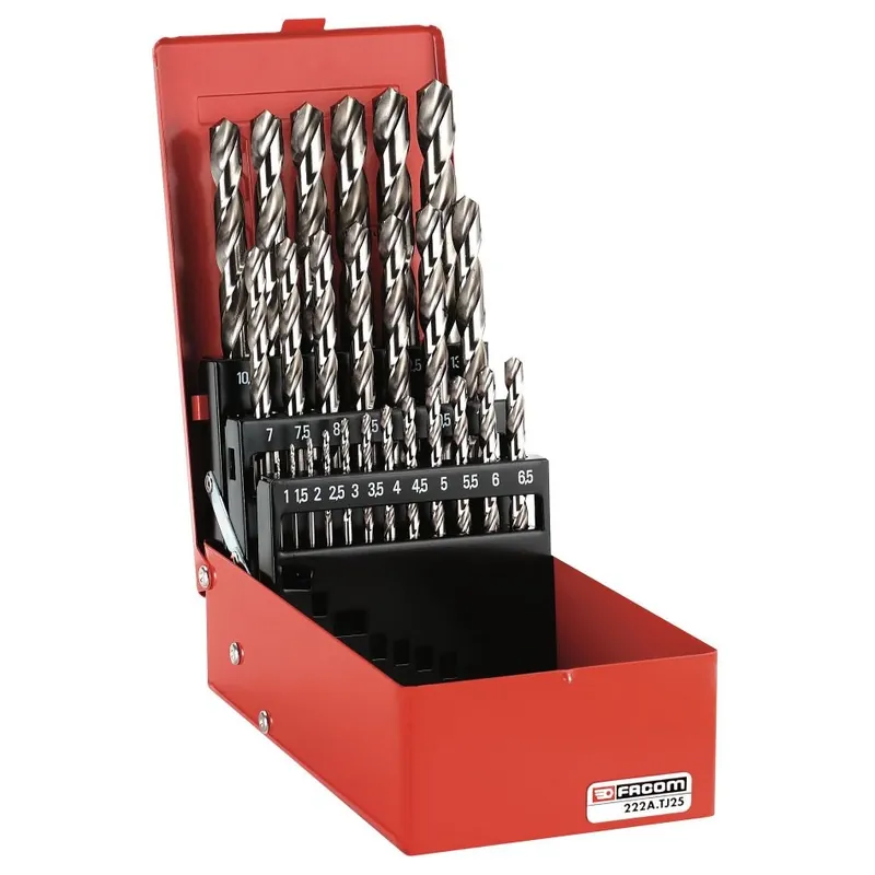 Facom 222A.TJ25 Jeu de perçage de métaux 25 pièces