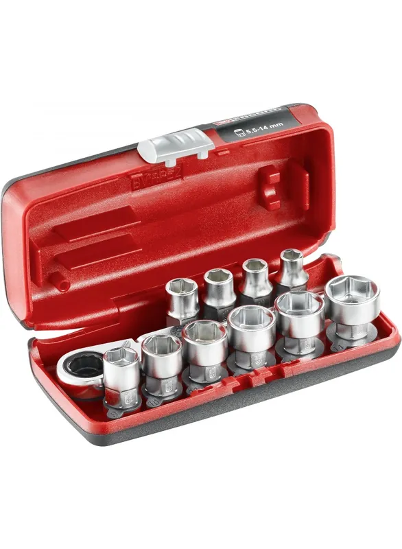 Facom RXPICOPB Jeu de douilles métriques à 6 pans en coffret 1/4" 11 pcs