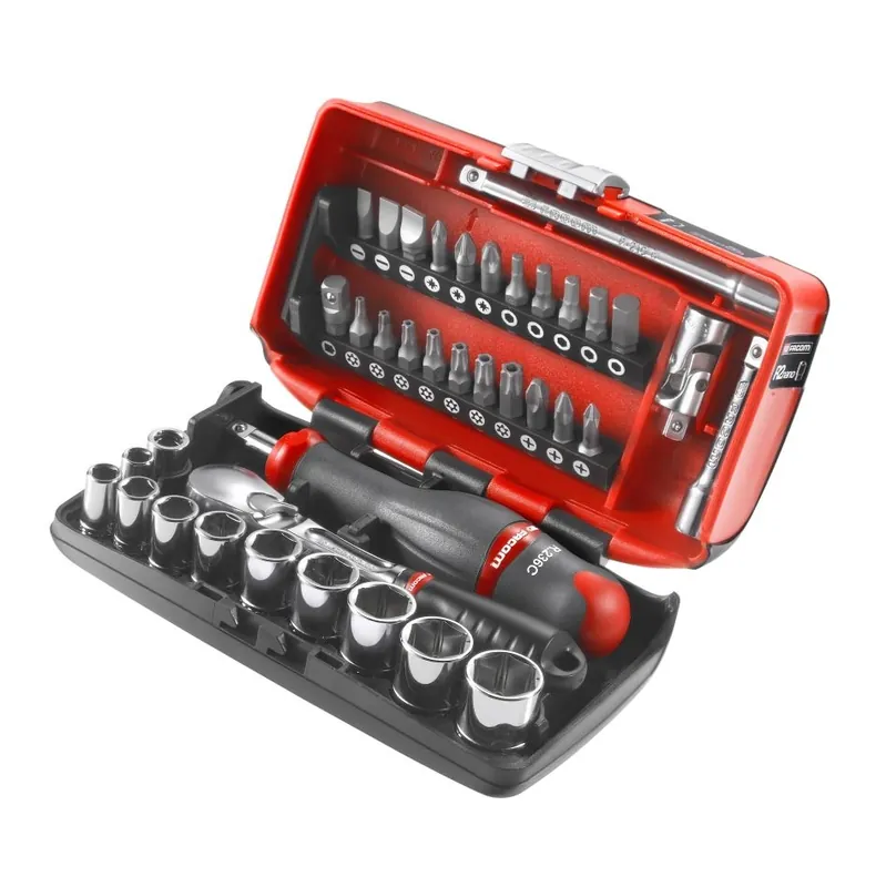 Facom RL.NANO1 Jeu de douilles et d‘embouts métriques 1/4" 6 faces 38 pièces