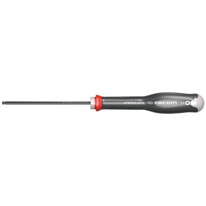 Facom ATWSH2.5X75 PROTWIST® Tournevis à tête sphérique 2.5 x 75