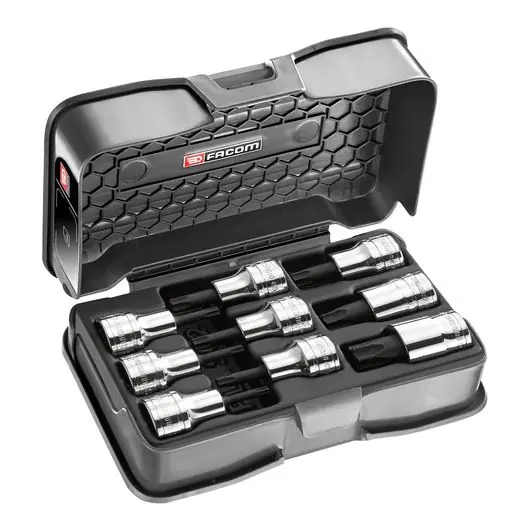 Facom AMEX.3APB Jeu de tournevis TORX 1/2" 9 Pièces