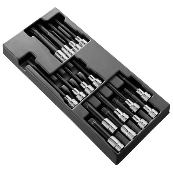 Facom MOD.SHPB Module 1/2" Long cap bits 16-Piece
