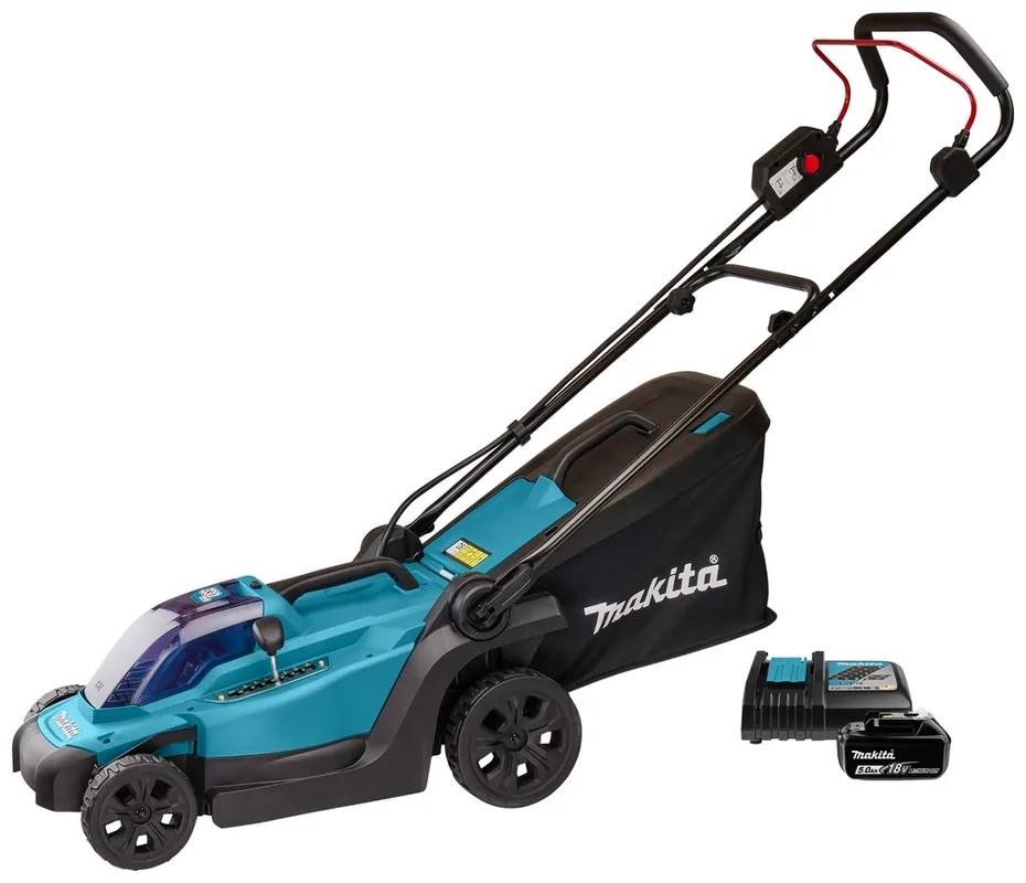 Makita DLM330RT Tondeuse à gazon sans fil 33 cm 18 Volt 5.0Ah Li-Ion