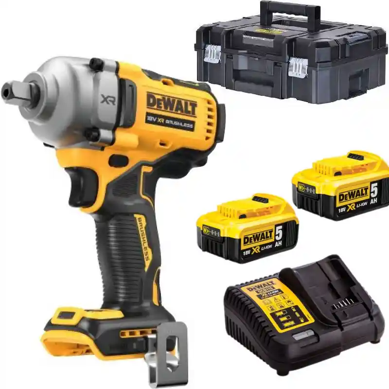 DeWalt DCF892P2T-QW Clé à chocs 1/2" 18V 5.0 Li-Ion dans une mallette TSTAK