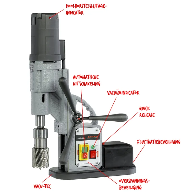 Euroboor 11050207137004 VAC.50+/IC Machine de carottage sous vide