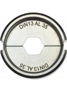 Milwaukee Accessoires 4932459507 DIN13 AL 35 Mâchoire de sertissage 35mm2 pour pince à sertir les câbles M18 HCCT 109/42
