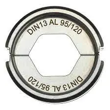 Milwaukee Accessoires 4932459510 DIN13 AL 95/120 Mâchoire de sertissage pour M18 HCCT 109/42 pince à sertir les câbles