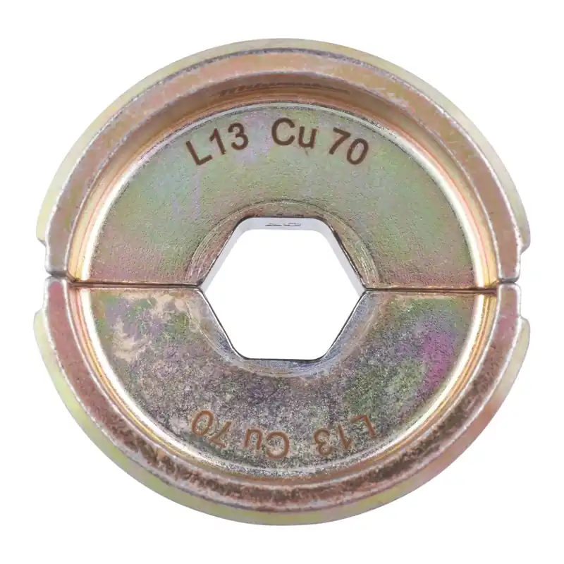 Milwaukee Accessoires 4932464504 L13 CU 70 Mâchoire de sertissage pour pince à sertir les câbles M18 HCCT 109/42
