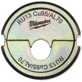 Milwaukee Accessoires 4932459487 RU13 Mâchoire de sertissage Cu95/AL70 95/70mm2 pour M18 HCCT 109/42 Outil de sertissage de câbles
