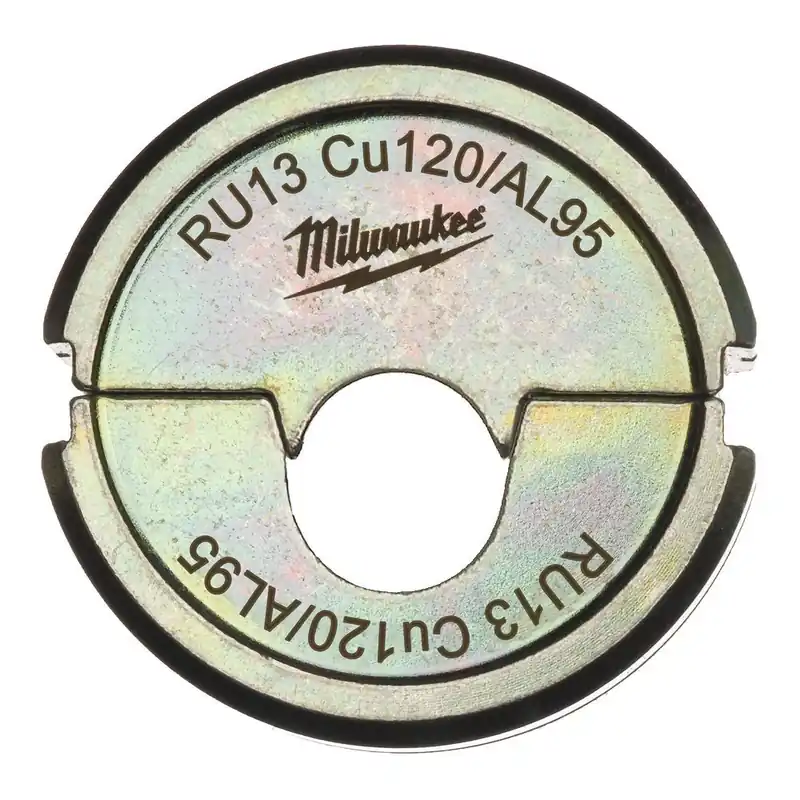 Milwaukee Accessoires 4932459488 RU13 Mâchoire de sertissage Cu120/AL95 120/95mm2 pour M18 HCCT 109/42 Outil de sertissage de câbles