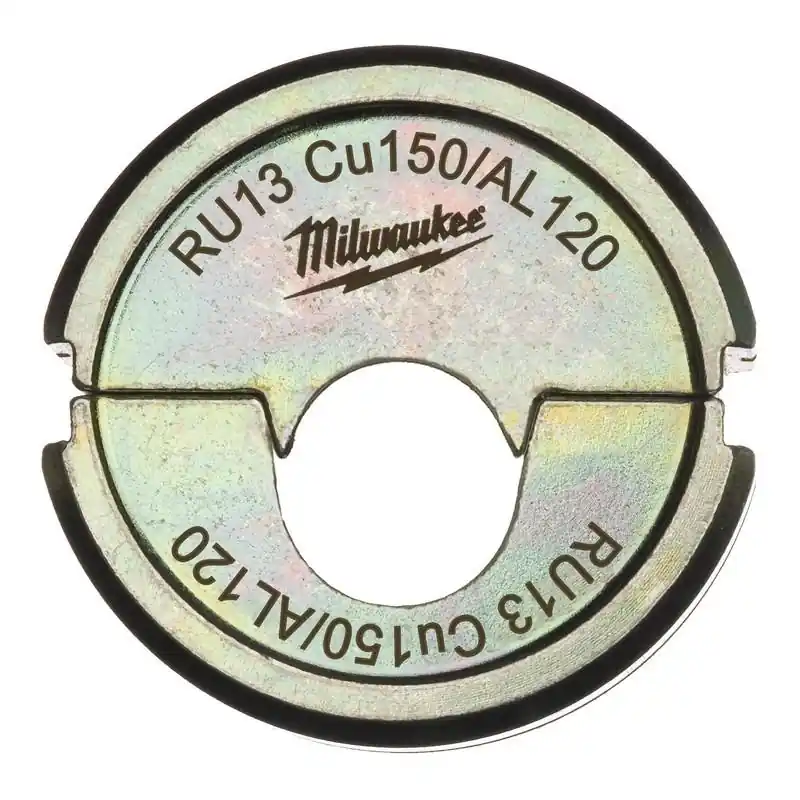 Milwaukee Accessoires 4932459489 RU13 Cu150/AL120 Mâchoire de sertissage 150/120mm2 pour pince à sertir les câbles M18 HCCT 109/42