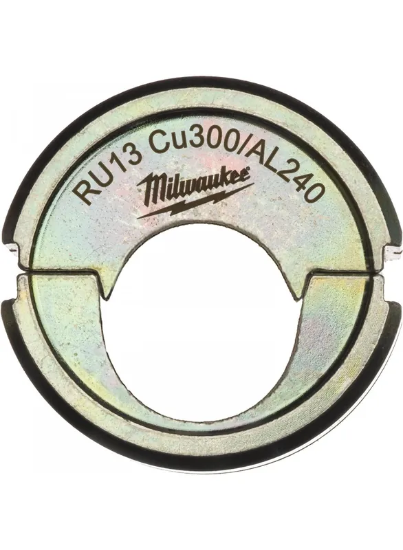 Milwaukee Accessoires 4932459492 RU13 Cu300/AL240 Mâchoire de sertissage 300/240mm2 pour pince à sertir les câbles M18 HCCT 109/42