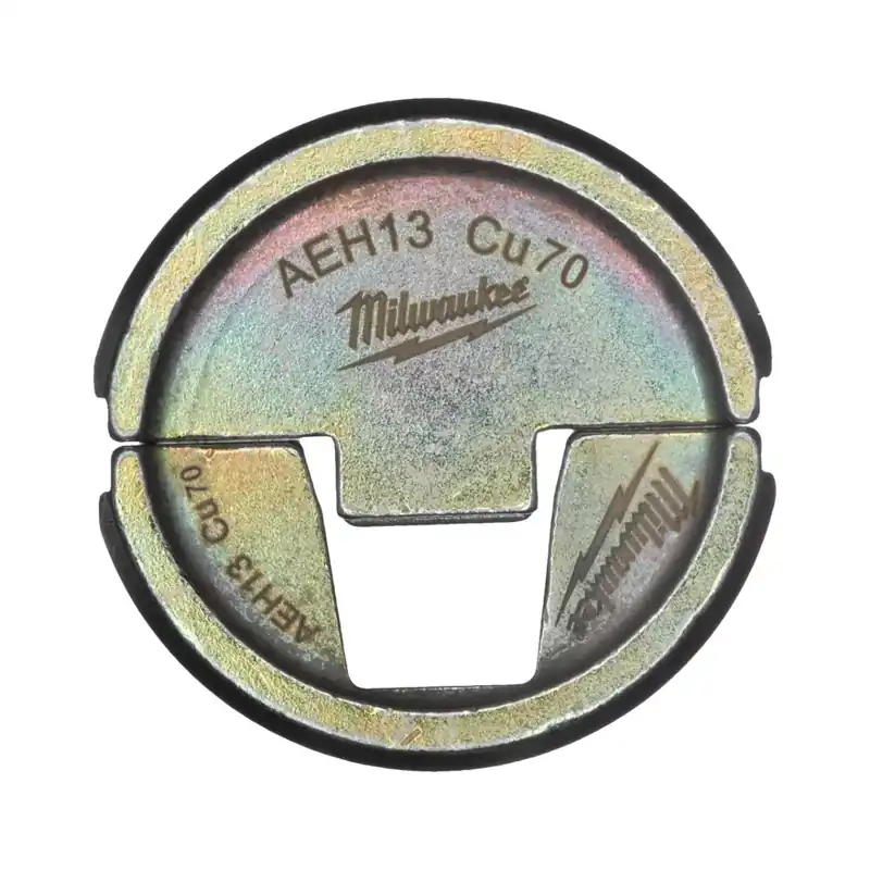 Milwaukee Accessoires 4932459519 AEH13 CU 70 Mâchoire de sertissage pour pince à sertir les câbles M18 HCCT 109/42