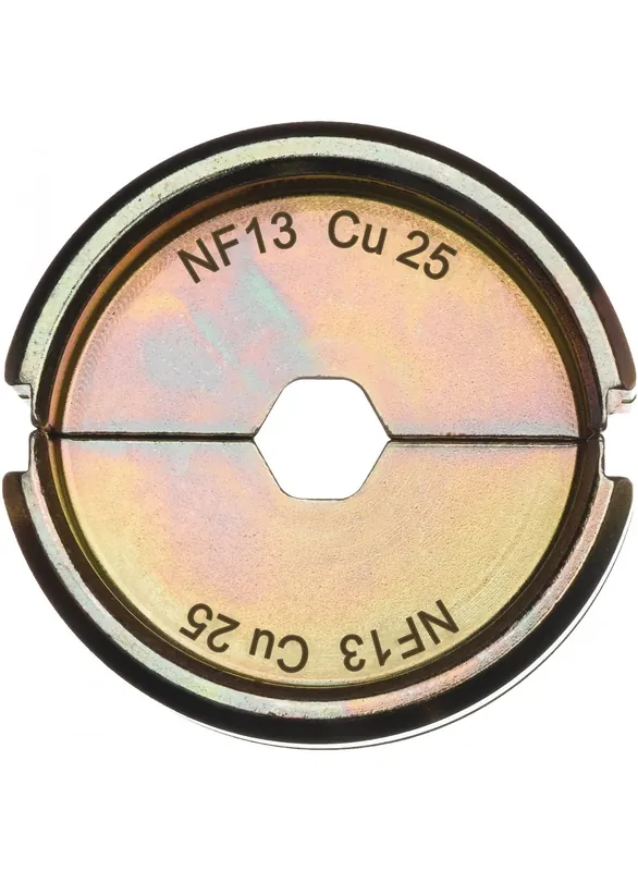 Milwaukee Accessoires 4932459454 NF13 CU 25 Mâchoire de sertissage 25mm2 pour pince à sertir les câbles M18 HCCT 109/42