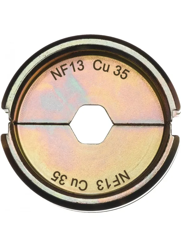 Milwaukee Accessoires 4932459455 Mâchoire de sertissage NF13 CU 35 35mm2 pour sertisseurs de câbles M18 HCCT 109/42