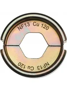 Milwaukee Accessoires 4932459459 NF13 CU 120 Mâchoire de sertissage 120mm2 pour M18 HCCT 109/42 Outil de sertissage de câbles