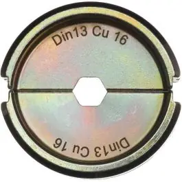 Milwaukee Accessoires 4932459465 DIN13 CU 16 Mâchoire de sertissage pour M18 HCCT 109/42 pince à sertir les câbles