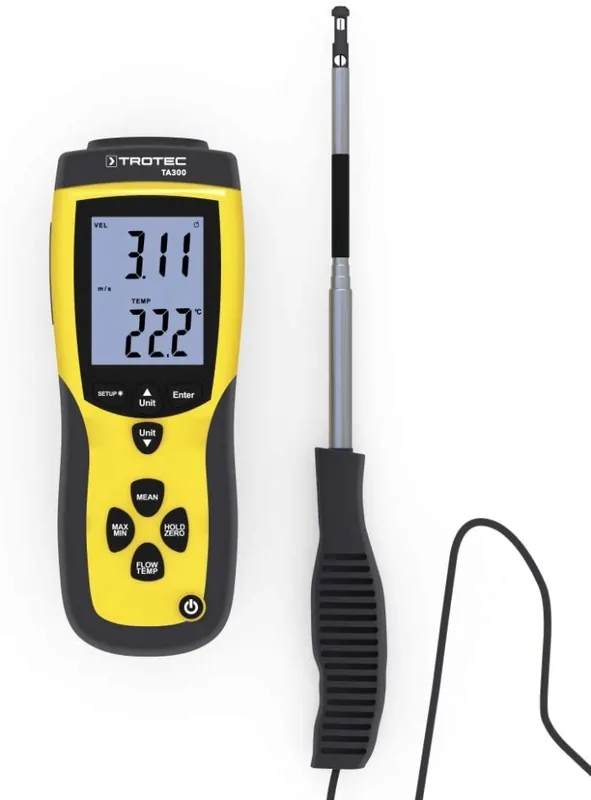 Trotec 3510004005 TA300 Sonde droite d‘‘anémomètre, y compris certificat d‘‘étalonnage