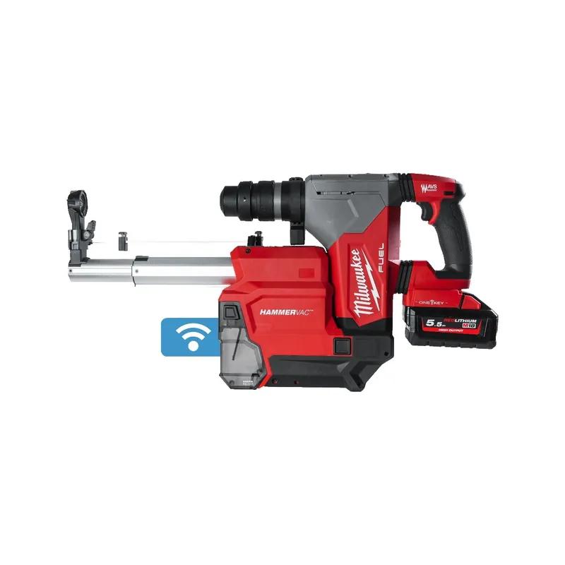 Milwaukee 4933478498 M18 ONEFHPXDEL-552C M18 Fixtec SDS-Plus Accu combi hammer 18V 5.5Ah Li-Ion avec extraction de poussière
