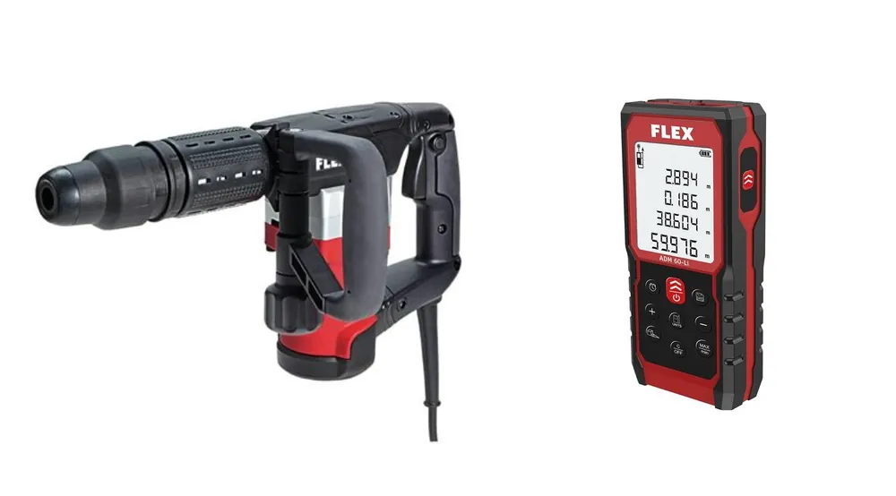 Flex-tools 521957 DH 5 SDS-max breaker + télémètre ADM 60 Li