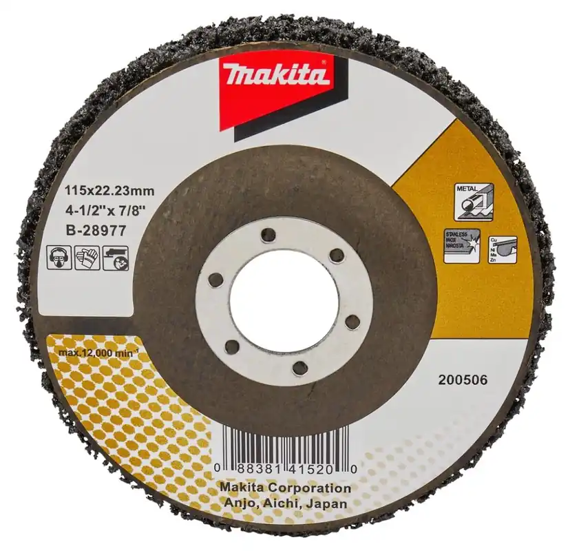 Makita Accessoires B-28977 Disque de nettoyage 115 mm noir