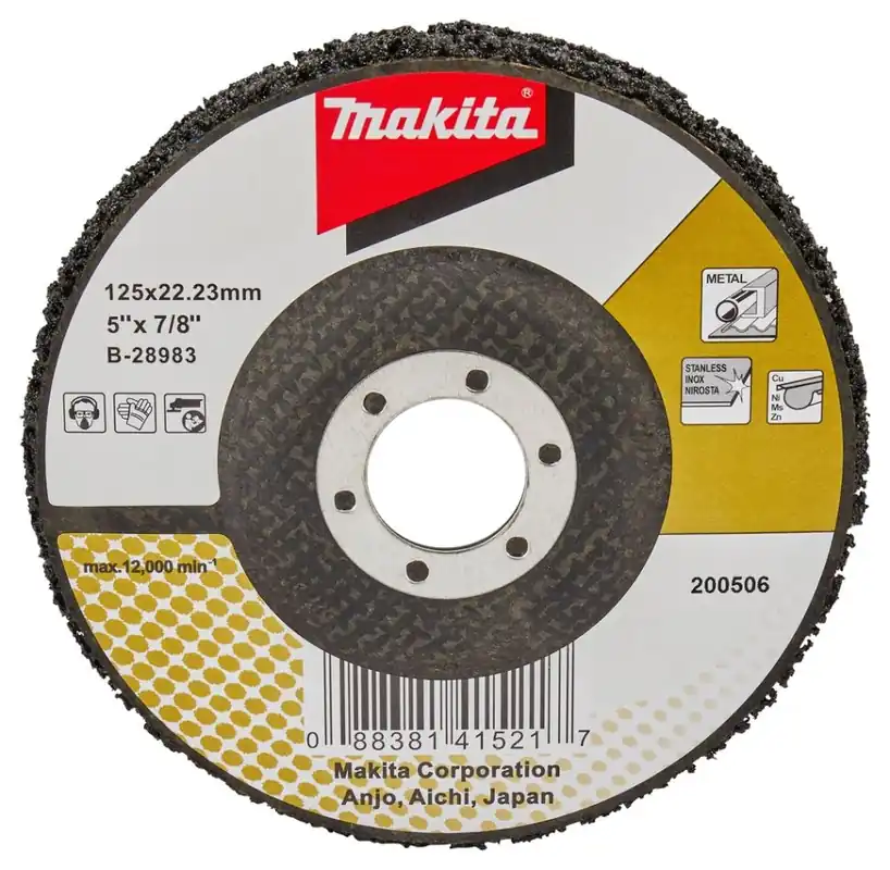 Makita Accessoires B-28983 Disque de nettoyage 125 mm noir