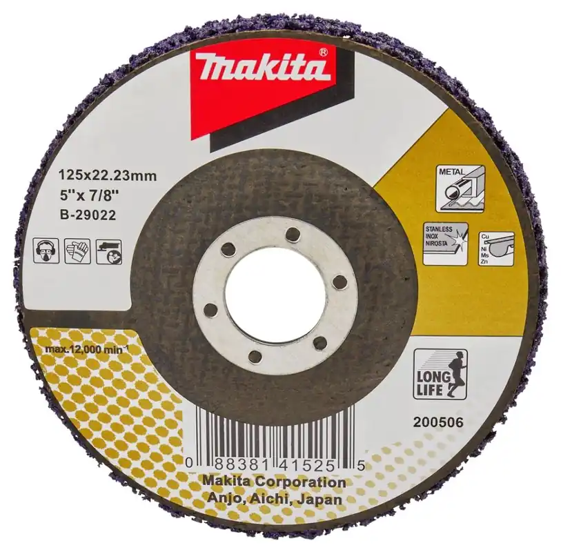 Makita Accessoires B-29022 Disque de nettoyage 125 mm violet