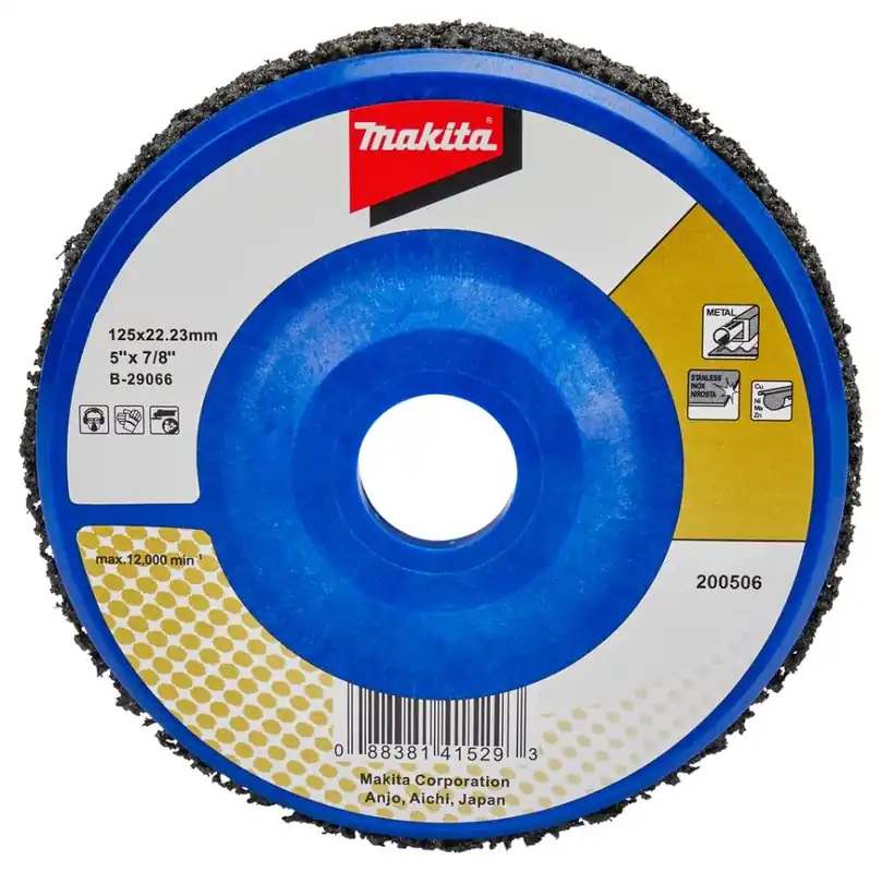 Makita Accessoires B-29066 Disque de nettoyage 125 mm noir
