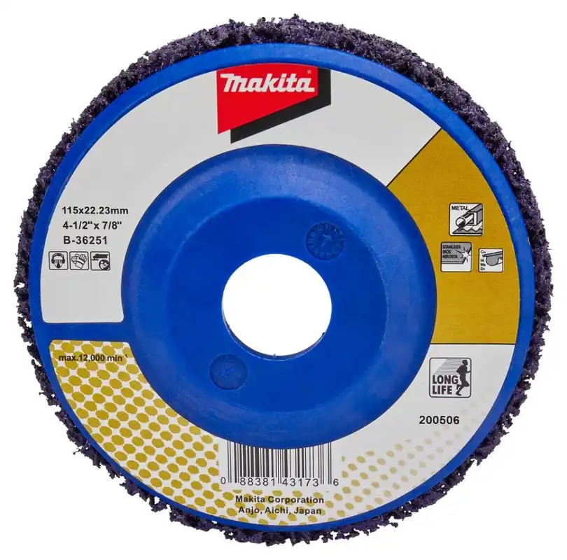 Makita Accessoires B-36251 Disque de nettoyage 115 mm violet