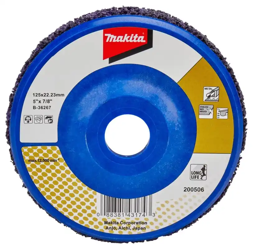 Makita Accessoires B-36267 Disque de nettoyage 125 mm violet