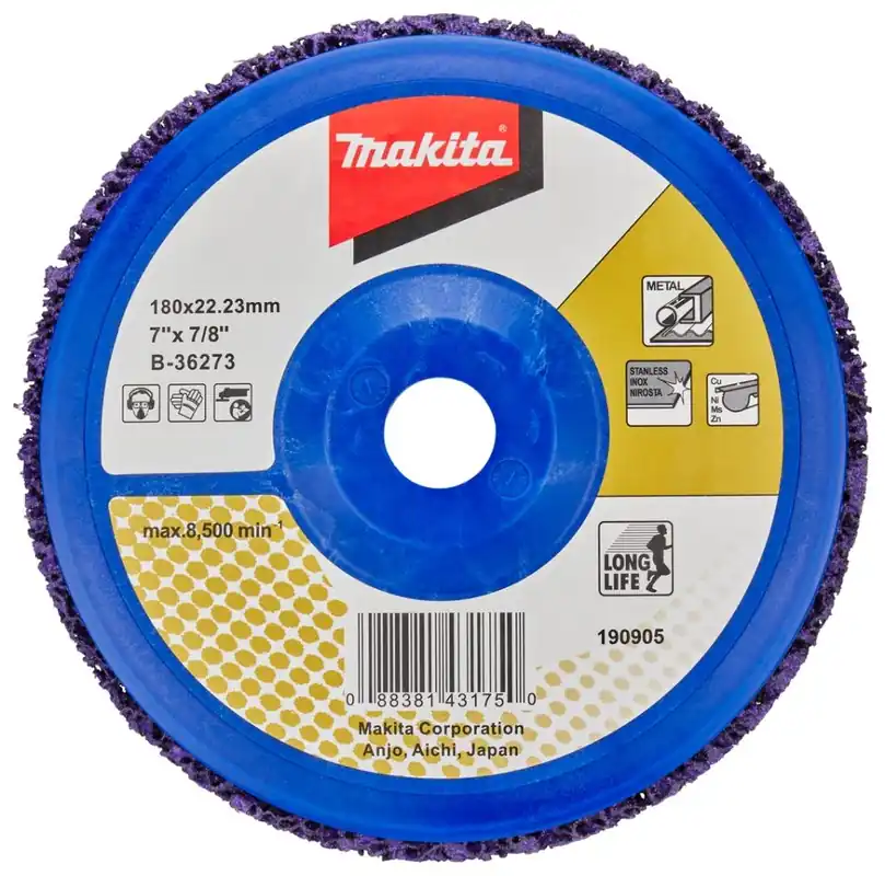 Makita Accessoires B-36273 Disque de nettoyage 180 mm violet