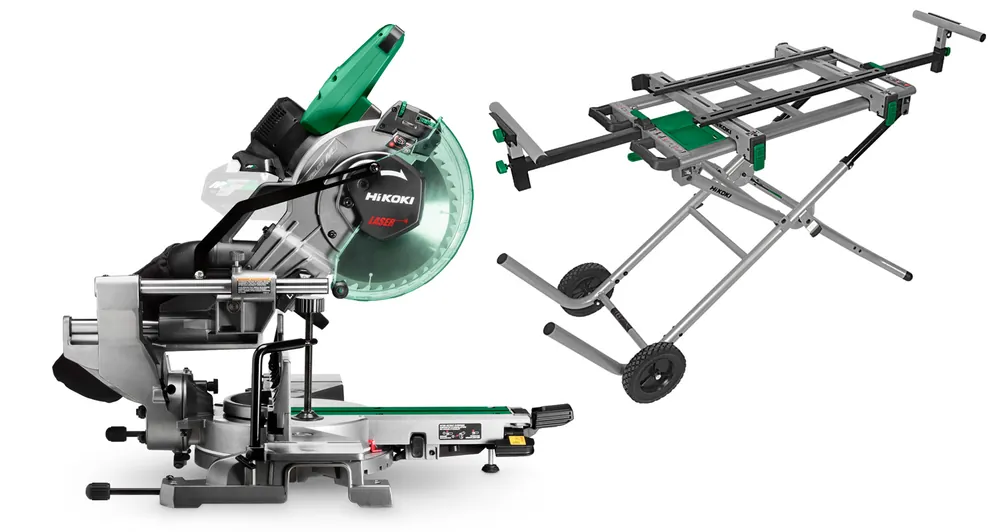 HIKOKI C3610DRAW4WZ Scie à onglets Multivolt 255mm 36V + support
