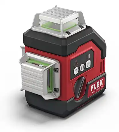 Flex-tools 521620 ALC 3/360-G/R 10.8 Basic 360° cross line laser with receiver mode excl. batteries et chargeur