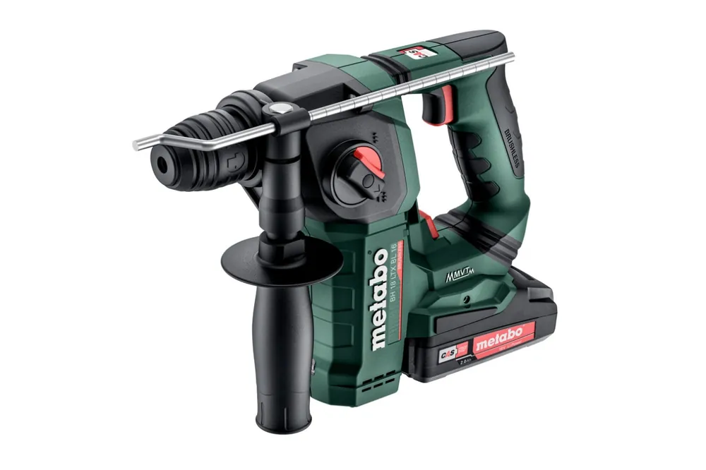 Metabo 600324500 Marteau combiné BH 18 LTX BL 16 Accu SDS-Plus 18V 2.0Ah Li-Ion en Metabox