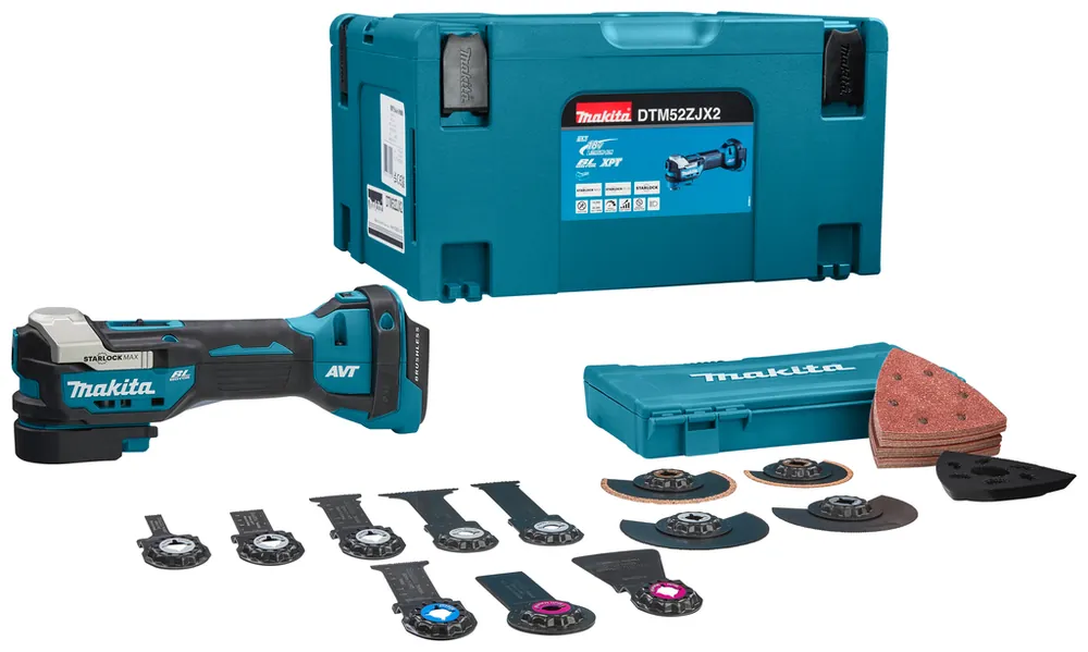 Makita DTM52ZJX2 Multitool Starlock Max 18V + set d‘accessoires