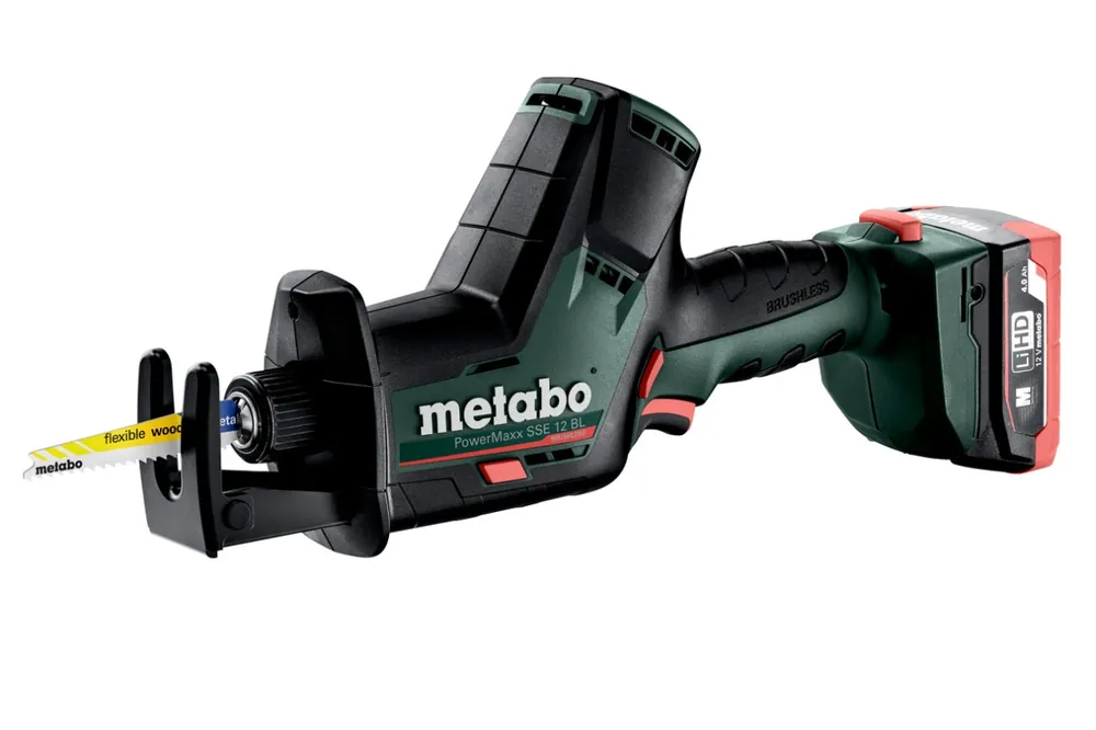 Metabo 602322800 PowerMaxx SSE 12 BL Scie compacte de mise à niveau 12V 4.0Ah LiHD
