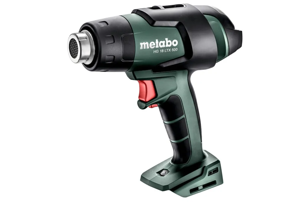 Metabo 610502850 HG 18 LTX 500 Pistolet à air chaud sans fil 18V hors batteries et chargeur