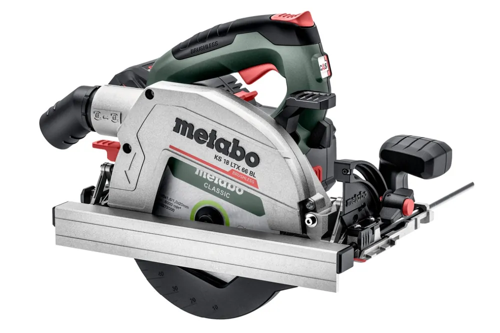 Metabo 611866850 Scie circulaire sans fil KS 18 LTX 66 18V hors batteries et chargeur