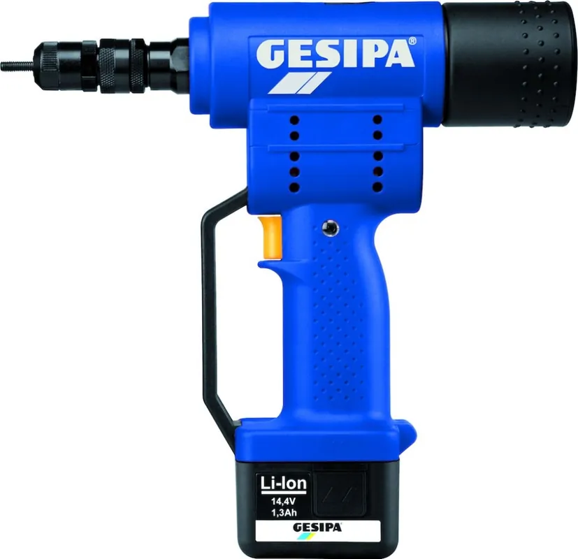 Gesipa 217260036 Pince pour écrous aveugles FIREBIRD avec 2 piles 14.4V 2.6Ah 1457418 dans la valise INCL. M4, M5 ET M6