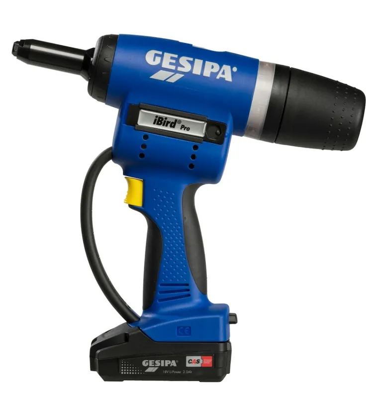Gesipa 211679666 Pince à rivets aveugles POWERBIRD PRO GOLD CAS dans un étui en plastique