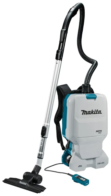 Makita DVC660PT2 Aspirateur dorsal 2x18V 5.0Ah Li-Ion avec kit de dépoussiérage 4 pièces pour le marché du nettoyage