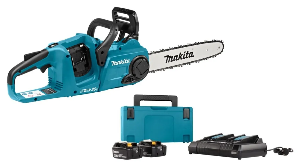 Makita DUC353PG2J LXT 2x18 V Accu Tronçonneuse 35 cm Livrée avec kit de démarrage 198077-8