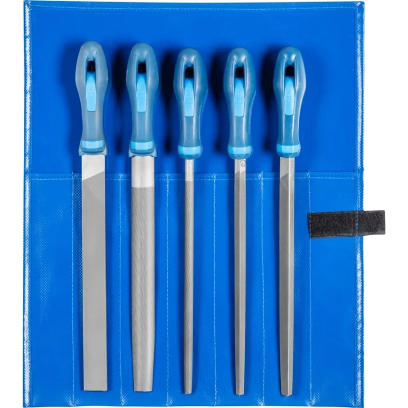Pferd 11800541 Jeu de limes d‘atelier WR 5 pièces en coffret 250 mm cap. 1 pour ébarbage, ébavurage