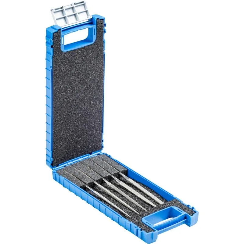 Pferd 15842051 Jeu de 5 limes aiguille diamantées 140 mm D91 (fine) pour matériaux durs, 5 pièces