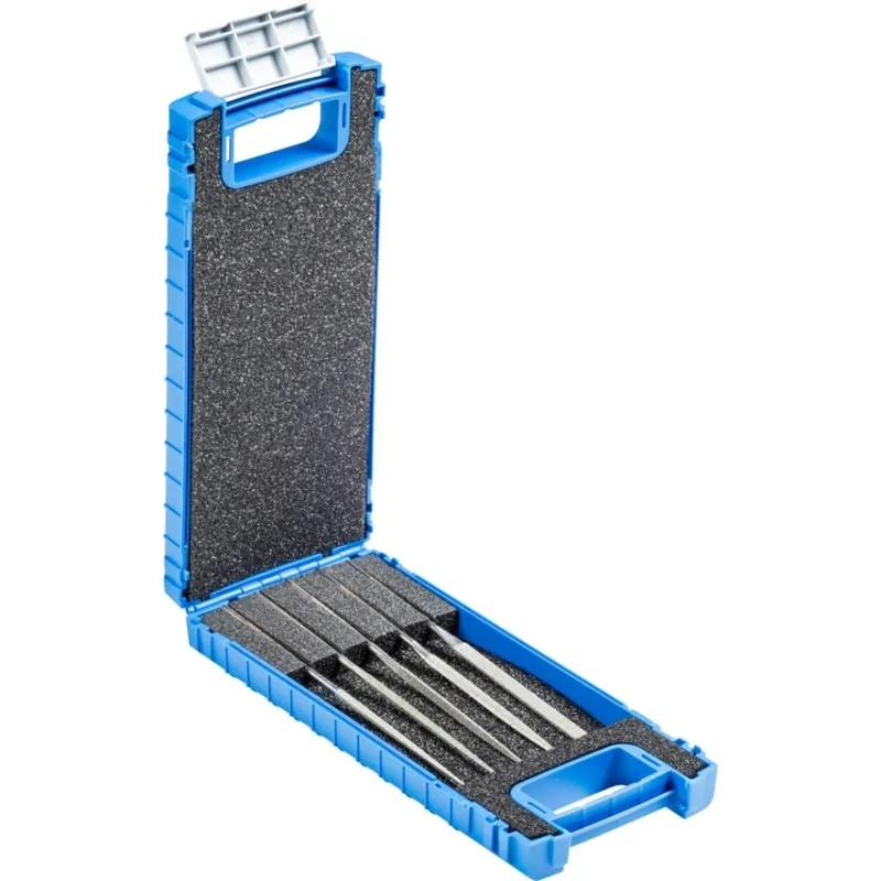Pferd 15842052 Jeu de 5 limes aiguille diamant 140 mm D126 (moyen) pour matériaux durs, 5 pièces