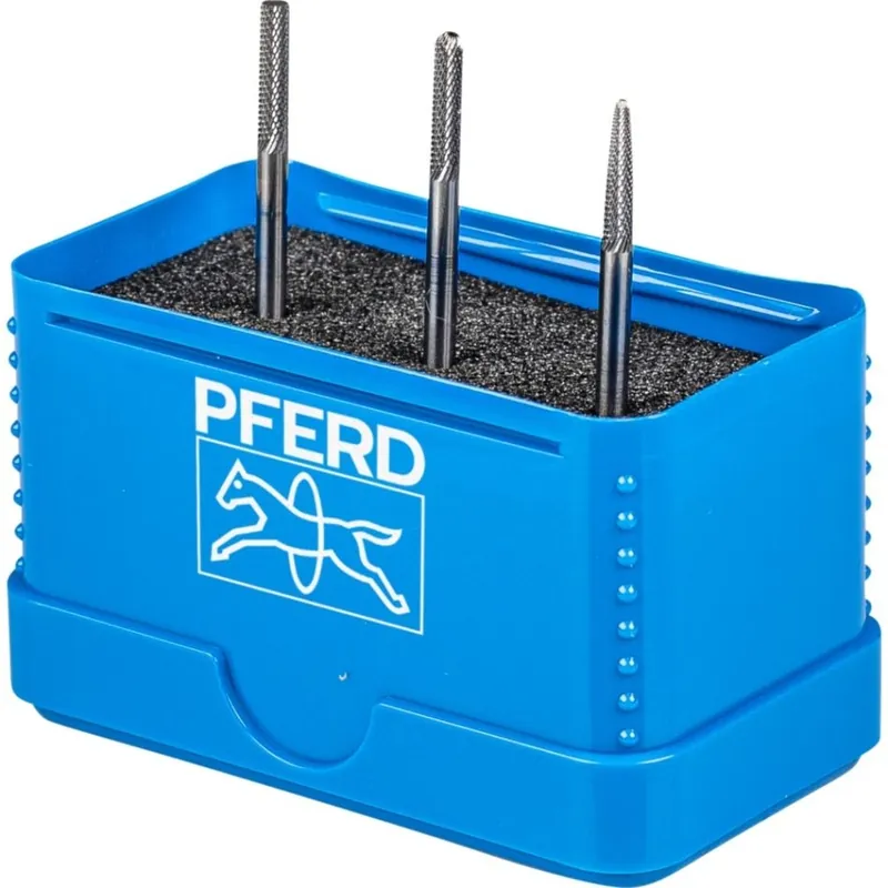Pferd 21901303 Jeu de petites fraises en carbure haute performance MICRO-Ø 3 mm 3 pièces usinage fin