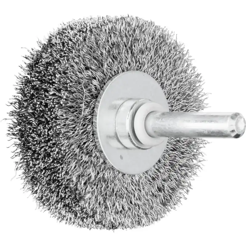 Pferd 43198001 POS brosse ronde non taillée RBU Ø 50x15 mm tige Ø 6 mm fil d‘acier Ø 0.20