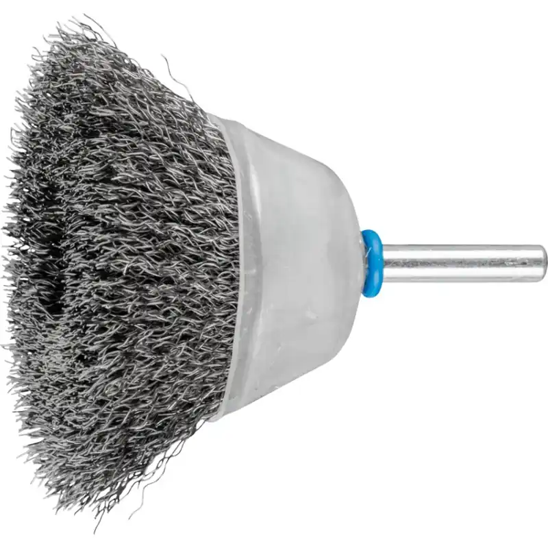 Pferd 43298012 Brosse à godet à une rangée TBU Ø 50 mm tige Ø 6 mm fil en acier inoxydable Ø 0.30